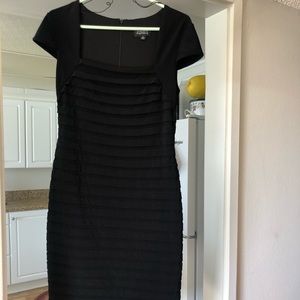Black, knee length dress from Nordstrom